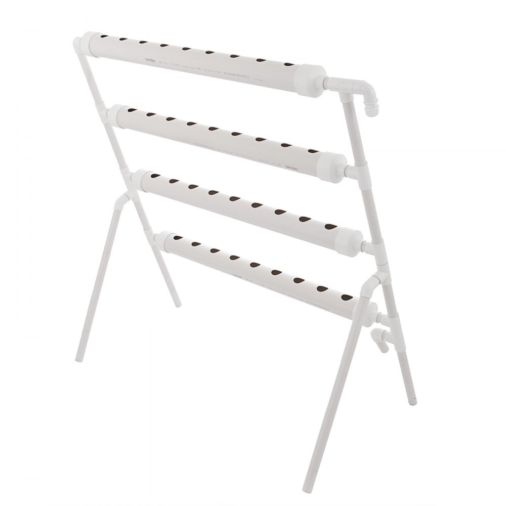 VEVOR 4 Layers 36 Plant Sites Hydroponic Site Grow Kit 4 Pipes Hydroponic Growing System Water Culture Garden Plant System for Leafy Vegetables Lettuce Herb Celery