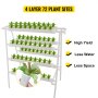 Hydroponic Grow Kit 72 Sites 4 Pipes Ladder Plant System  cabbage pvc HOT