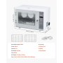 VEVOR Nail Tool Cleaning Machine, 12L Large Capacity, Multi-Functional Tool Cabinet Cleaner Box with Timer Setting, Tempered Glass Door, 185nm Wavelength, for Labs, Home, Nail Salons, Beauty Salons