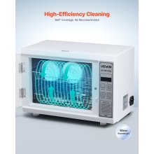 Nail Tool Cleaning Machine 12L Large Capacity Tool Cabinet Cleaner Various Modes