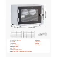 VEVOR Nail Tool Cleaning Machine 12L Large Capacity Tool Cabinet Cleaner Box