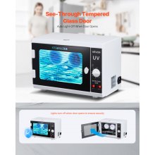 Nail Tool Cleaning Machine 12L Large Capacity Knob Control Tool Cabinet Cleaner