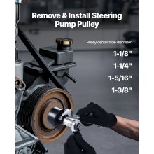 Power Steering Pump Pulley Puller Remover Installer Tool Kit for Ford GM