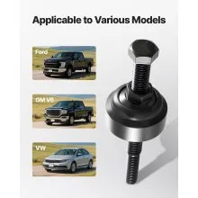 VEVOR Power Steering Pump Pulley Puller/Installer Tool Set, Compatible with Ford, GM V6, and VW Vehicles, Pump Pulley Remover Installer Tools, for Removing and Installing Power Steering Pump Pulleys