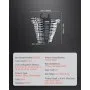 VEVOR Combination Wrench Set, 16-Piece Ratcheting Wrench Set with Organizer Rack, Cr-V Steel Wrench Set Metric 8 mm to 24 mm, Ideal for General Household, Garage, Workshop, Auto Repairs, Emergency