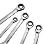 VEVOR Combination Wrench Set, 8-Piece Ratcheting Wrench Set with Organizer Rack, Cr-V Steel Wrench Set Metric 8 mm to 19 mm, Ideal for General Household, Garage, Workshop, Auto Repairs, Emergency