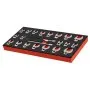 VEVOR Crowfoot Wrench Set, 3/8" Drive, 22-Piece Metric and SAE Size Crows Foot Wrenches, Cr-Mo Alloy Steel, with Storage Tray, Dual Size Markings on Tools and Tray, for Auto Maintenance or Repairs