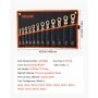 VEVOR Flex-Head Ratcheting Wrench Set, 12-Piece Metric 8 mm to 19 mm, 72 Teeth, Cr-V Steel Ratchet Flexible Combination Wrench Set with Roll Up Pouch, for General Household and Automotive Repairs