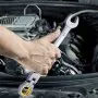 VEVOR Flex-Head Ratcheting Wrench Set, 8-piece Combination Wrench Set with Roll-up Pouch, Cr-V Steel Flexible Ratcheting Wrench Set SAE 5/16" to 3/4", Ideal for General Household, Workshop, Garage