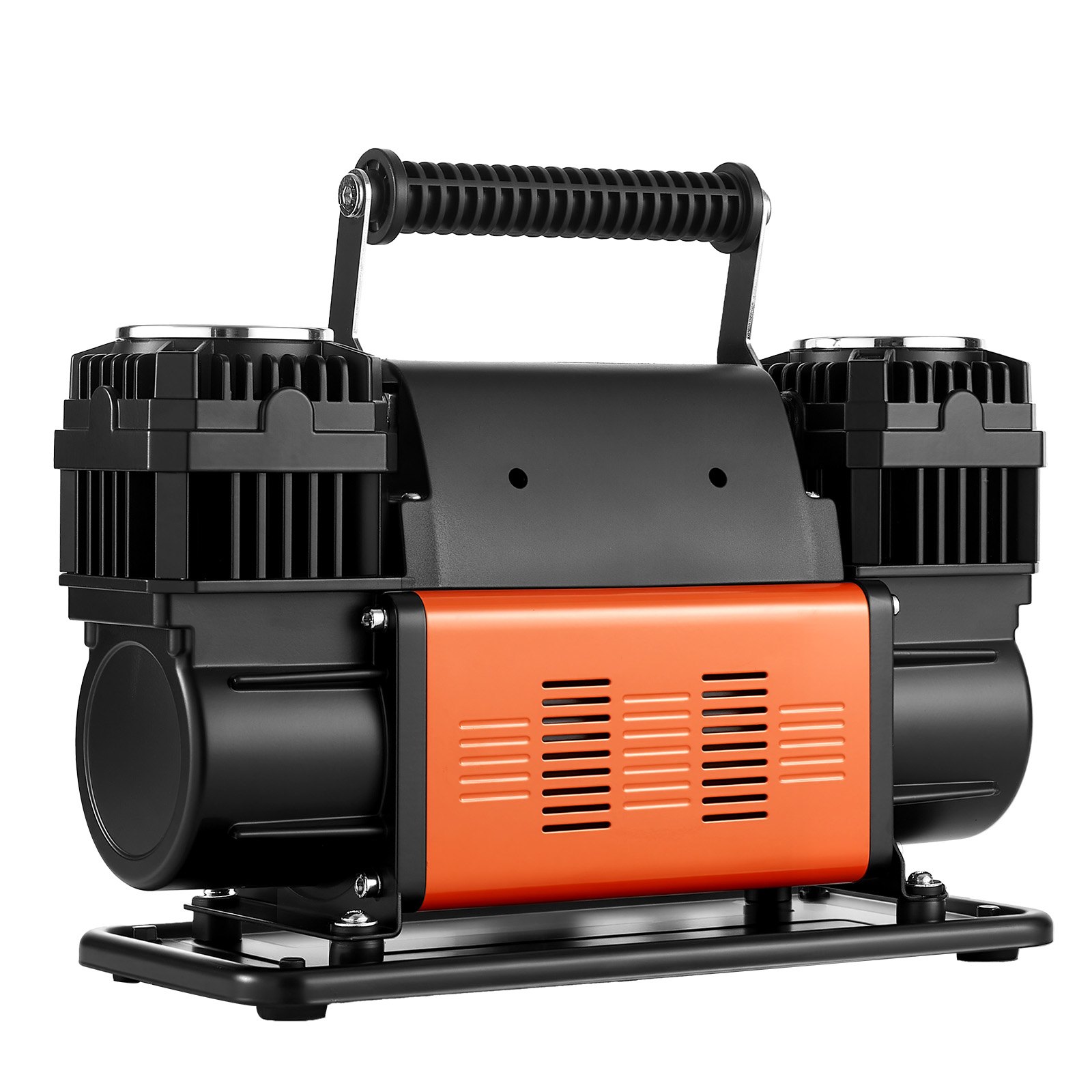 VEVOR Dual-Cylinder Heavy Duty Air Compressor, 300 L/min Portable Tire Inflator, 12V 150PSI Offroad Air Pump with Digital Pressure Gauge & Adapters for Truck Car SUV 4 x 4 Vehicle RV