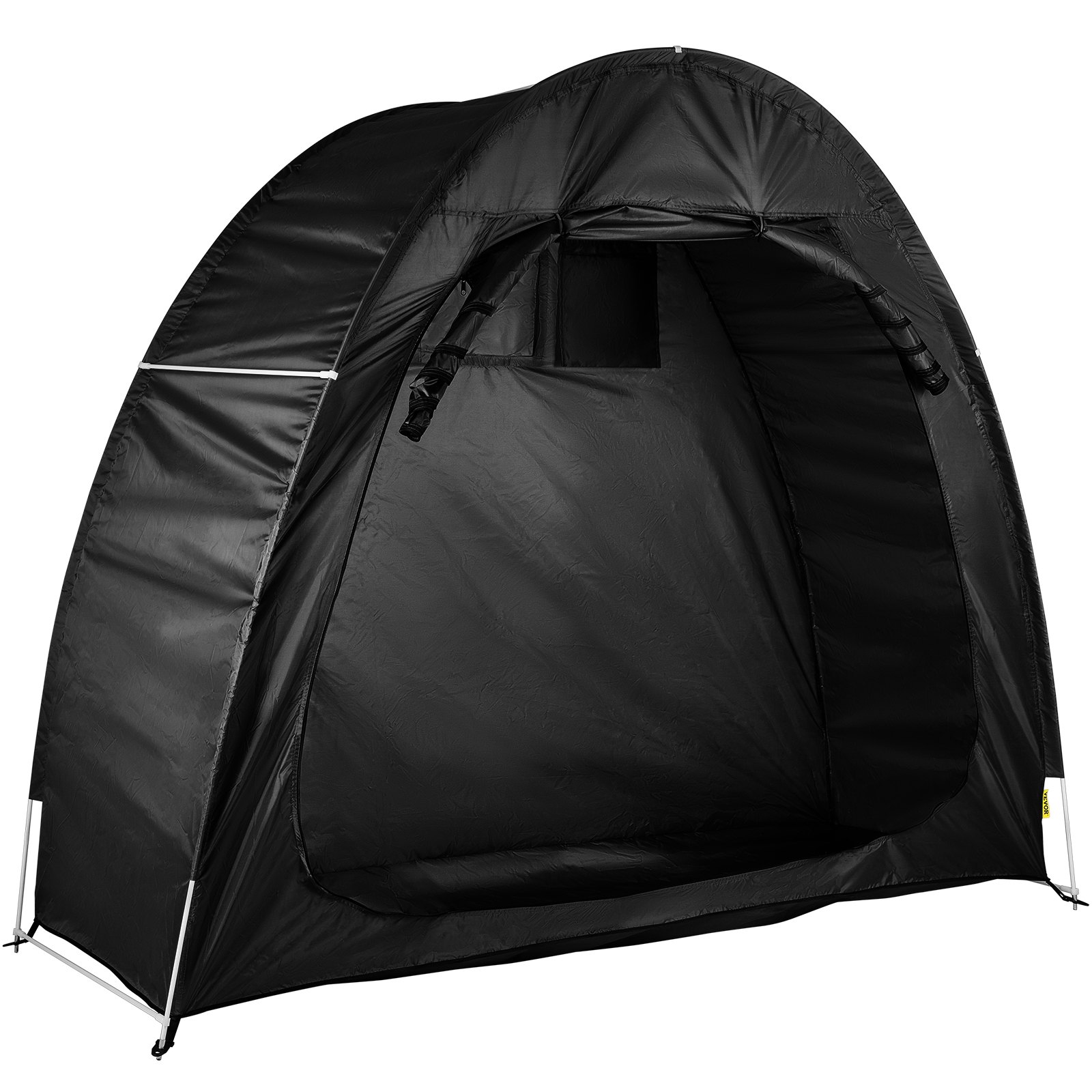VEVOR Bicycle Storage Tent Bike Storage Cover 210D Waterproof Black w/ Carry Bag
