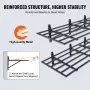 VEVOR 2PCS 72x24in Garage Storage Shelving Wall Mounted Heavy Duty Shelves Rack