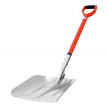 VEVOR Snow Shovel for Driveway, 35cm Wide Aluminum Alloy Snow Shovel with D-shaped Handles, Large Capacity Snowplow Shovels, Lightweight Snows Removal Tool for Garden Car Camping