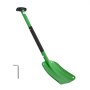 VEVOR Snow Shovel for Driveway, 21.5cm Wide Aluminum Alloy Snow Shovel with T-shaped Handles, Large Capacity Snowplow Shovels, Portable & Lightweight Snows Removal Tool for Garden Car Camping