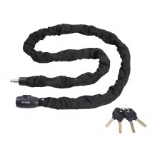 VEVOR Bike Chain Lock 5.91 Ft Combination Bicycle Chain Lock with 4 Keys 10mm