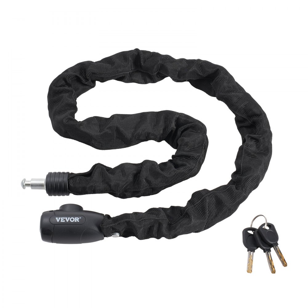 VEVOR Bike Chain Lock 3.94 Ft Combination Bicycle Chain Lock with 4 Keys 8mm