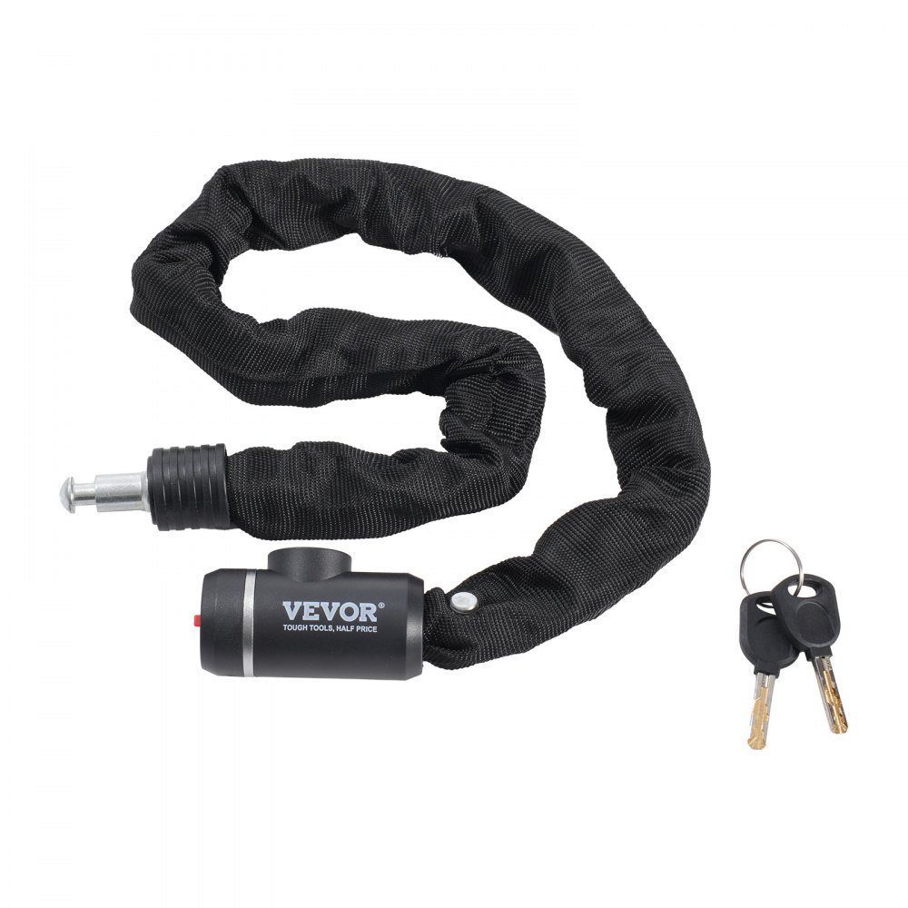 VEVOR Bike Chain Lock 2.79 Ft Combination Bicycle Chain Lock with 2 Keys 8mm