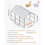 VEVOR Heavy Duty Metal Carport, 10' x 15' Outdoor Carport with Galvanized Steel Frame & Roof, Car Tent Garage Shade with Removable Sidewalls, Multi-Use Car Shelter for Pickup, Boat, Car & Tractors