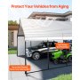 Heavy Duty Metal Carport 20 x 20 ft Outdoor Car Shelter Garage for Boats Trucks