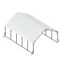 VEVOR Heavy Duty Metal Carport, 20 x 24 ft Outdoor Carport with Sturdy Frame & Roof, Car Garage Shade with Removable Sidewalls, Multi-Use Car Shelter for Pickup, Boat, Trucks & Tractors