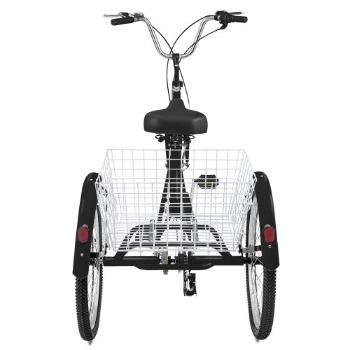 Triciclo VEVOR para adultos, ruedas de 24 pulgadas, triciclo para