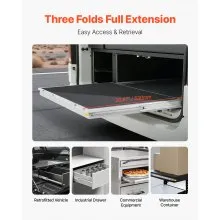 1 Pair 16-60 in Drawer Slides Ball Bearing Full Extension