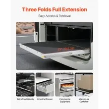 1 Pair 16-60 in Drawer Slides Ball Bearing Full Extension