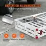 VEVOR Hitch Mount Cargo Carrier, 45.3" x 25.6" Aluminum Hitch Cargo Rack with Folding Ramp, Hitch Rack Basket with Stabilizer and Straps, 500LBS Mobility Scooter Carrier Fit 2" Hitch Receiver