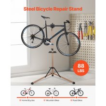 Bike Repair Stand 88 lb Adjustable Bicycle Maintenance Rack with Tool Tray