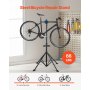 Bike Repair Stand 66 lb Adjustable Bicycle Maintenance Rack with Tool Tray