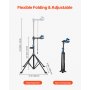 Bike Repair Stand 66 lb Adjustable Bicycle Maintenance Rack with Tool Tray