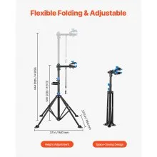 VEVOR Bike Repair Stand 66 lb Adjustable Bicycle Maintenance Rack with Tool Tray