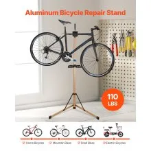 Bike Repair Stand 110 lb Adjustable Bicycle Maintenance Rack with Tool Tray