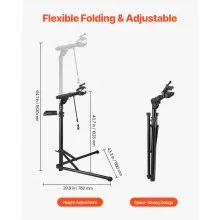 Bike Repair Stand 85 lb Adjustable Bicycle Maintenance Rack with Tool Tray