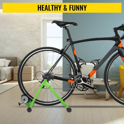 VEVOR Bike Trainer Stand 330LBS Indoor Trainer 750W Steel Bicycle Exercise Magnetic Stand for Indoor Riding Magnetic Bike Trainer, 6 Resistance Settings