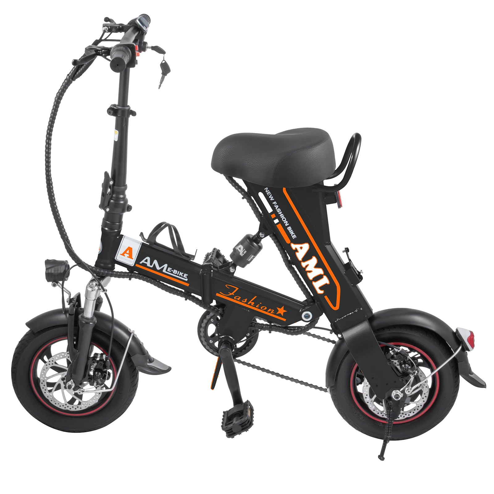 Bicicleta eléctrica plegable marco plegable 36v batería 12AH