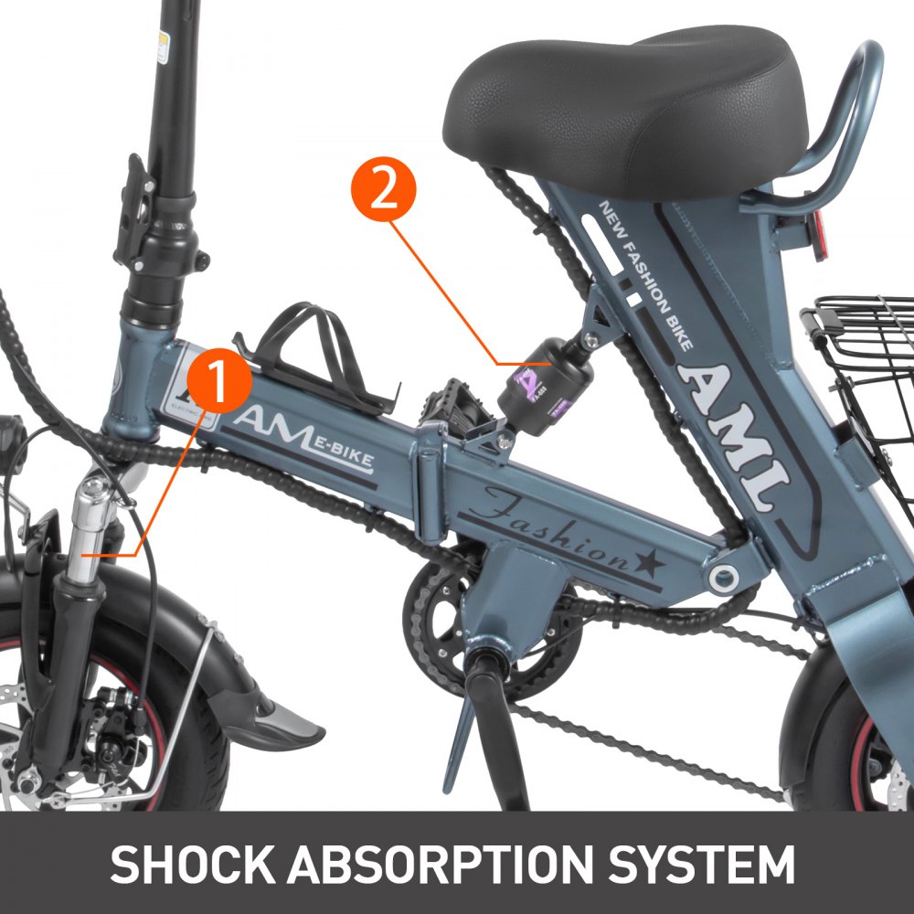 Foldable Electric Bike Collapsible Frame 36v battery 8AH
