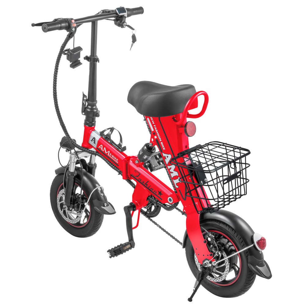 Bicicleta eléctrica plegable marco plegable 36v batería 8AH