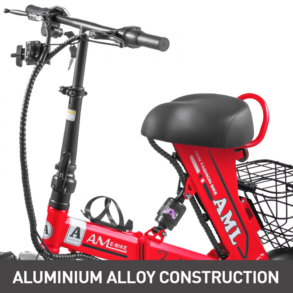 Bicicleta eléctrica plegable marco plegable 36v batería 8AH