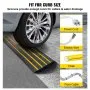VEVOR Curb Ramp, 2.6" Rise Rubber Driveway Ramps, Heavy Duty 33069 lbs Weight Capacity Threshold Ramp, Curbside Bridge Ramps for Loading Dock Garage Sidewalk, Expandable Full Ramp Set