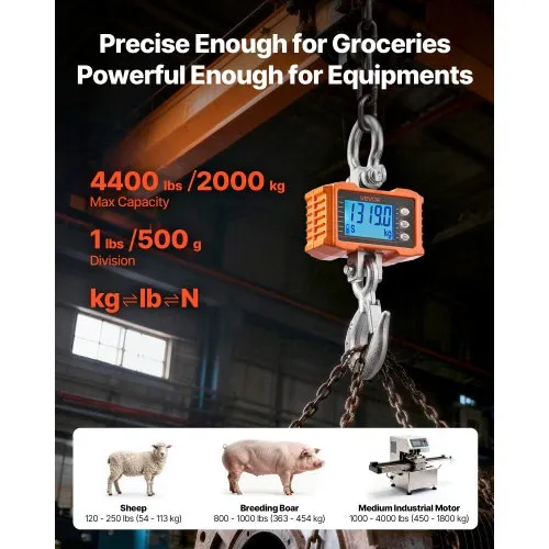 Digitaalne kraanakaal 2000 kg, LCD-ekraan — pilt 2