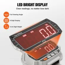 VEVOR Digital Crane Scale, 6600 lbs/3000 kg, Industrial Heavy Duty Hanging Scale with Remote Control, Cast Aluminum Case & LED Screen, High Precision for Construction, Factory, Farm, Hunting (Silver)