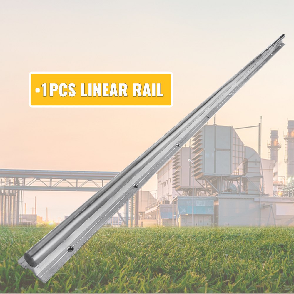VEVOR Linear Slide Rail Linear Guide SBR20-1300mm/51" ​20mm Diameter​ CNC Router
