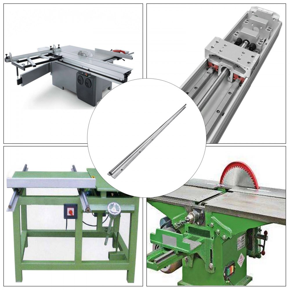 VEVOR Linear Slide Rail Linear Guide SBR20-1300mm/51" ​20mm Diameter​ CNC Router