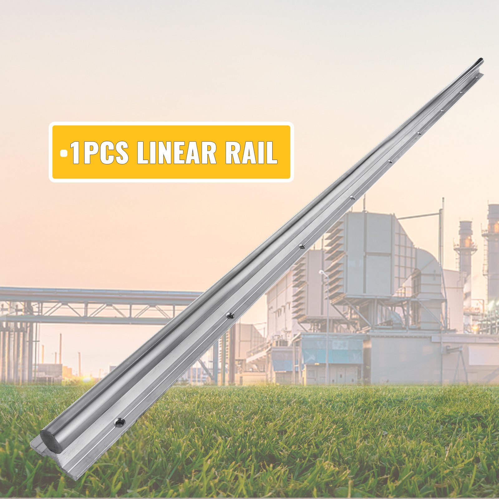 VEVOR Linear Slide Rail Linear Guide SBR20-1300mm/51" ​20mm Diameter​ CNC Router