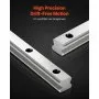 VEVOR Linear Rail Guide Kit, HGR20, 2Pcs 2000 mm (78.74 inch) Linear Motion Rails and 4Pcs Bearing Slide Blocks, Anti Rust and High Precision Kit, for DIY, CNC Routers, Lathes, Mills, 3D Printers