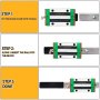 Vevor 2pcs Linear Rails Linear Bearings And Rails Hsr20-1000mm Linear Slide Kit