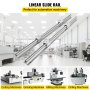 VEVOR Linear Rail 2PCS SBR16-1500mm Linear Slide Rail 4PCS SBR16UU Bearing Block CNC Kit Linear Rails and Bearings Kit CNC Rails Linear Rail Set forAutomated Machines and Equipments