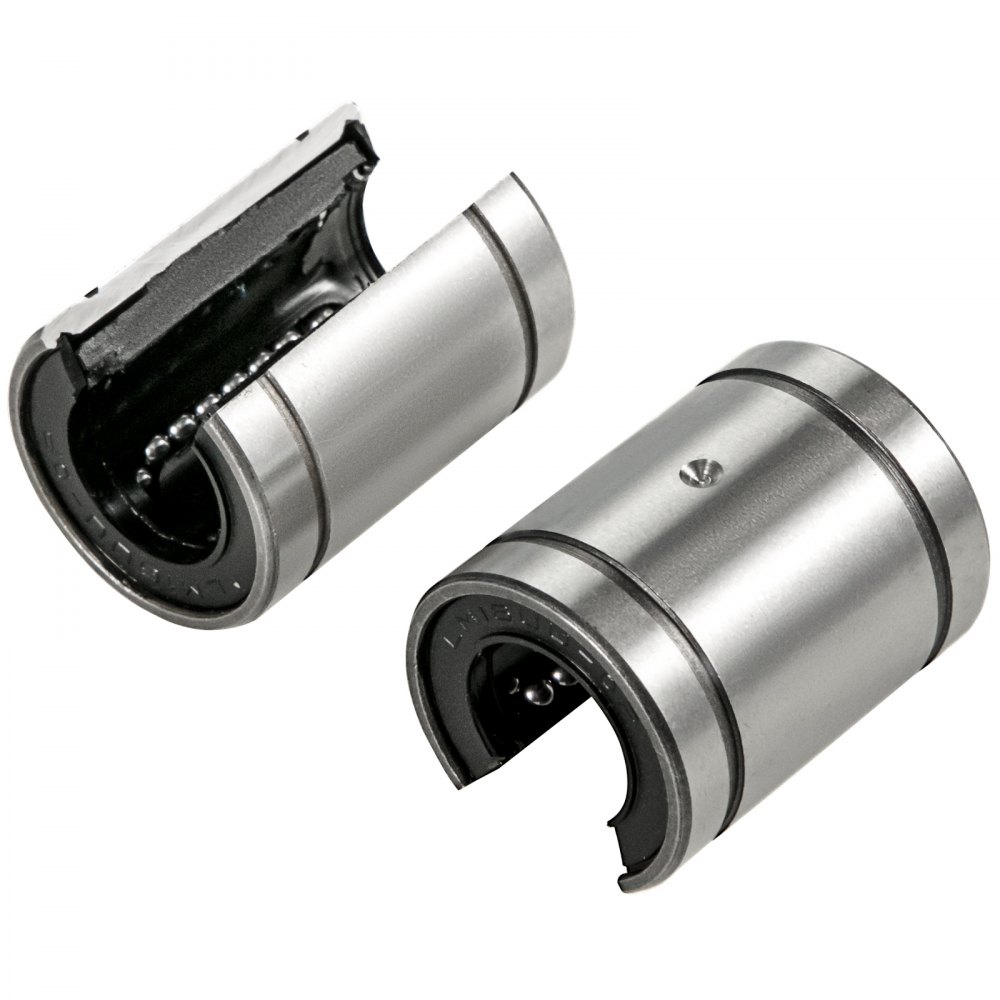 VEVOR linear rail ball bearing slides in metallic finish.
