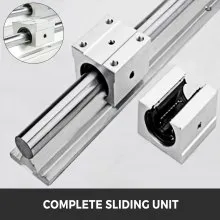 VEVOR Linear Rail 2PCS 500mm SBR16 Linear Slide Rail 4PCS SBR16UU Bearing Block CNC Kit Linear Rails and Bearings Kit CNC Rails Linear Rail Set for CNC Machines Automated Machines and Equipments